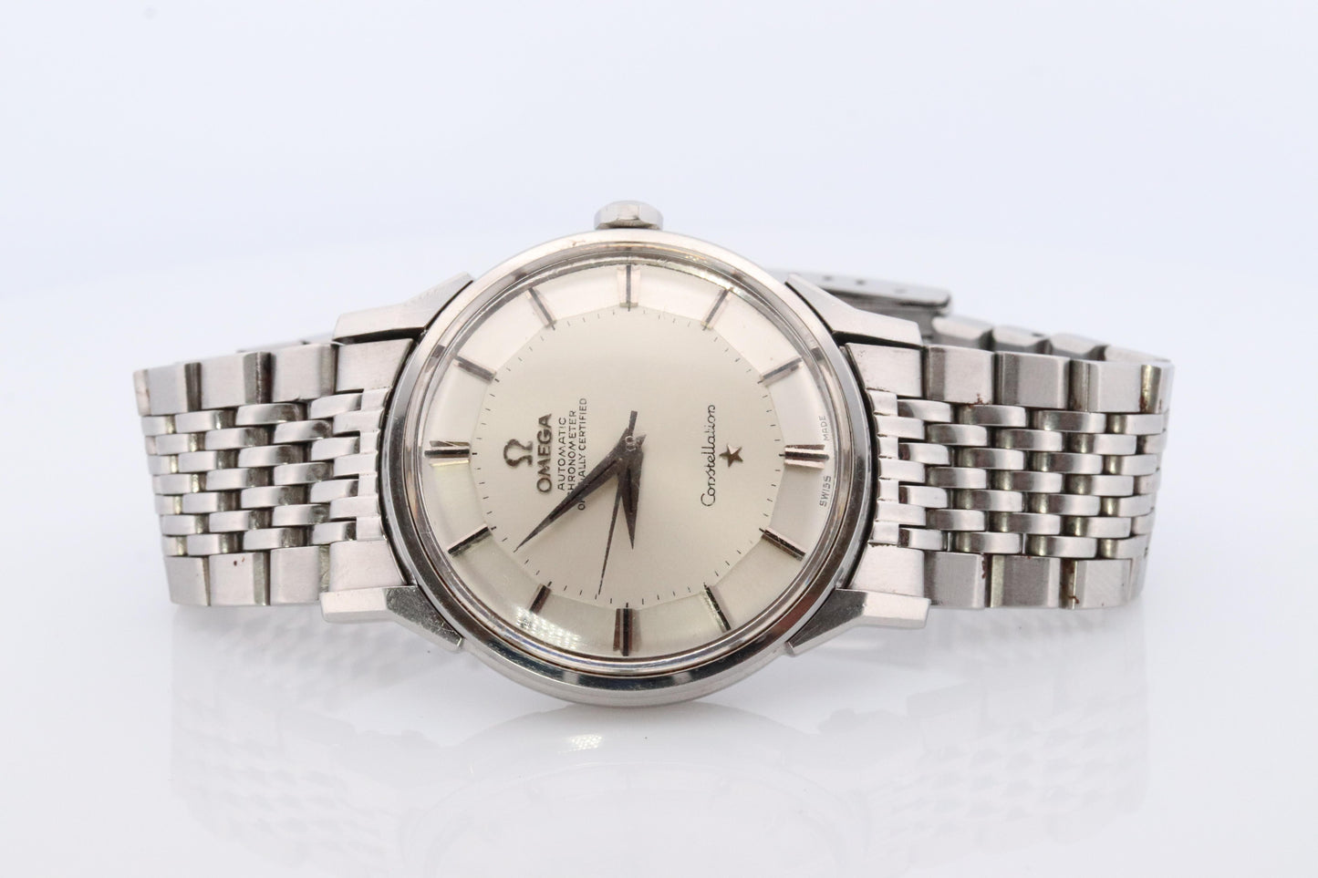 OMEGA Constellation Pie Pan Automatic Mens Watch. Ref 167.005 Stainless Steel.
