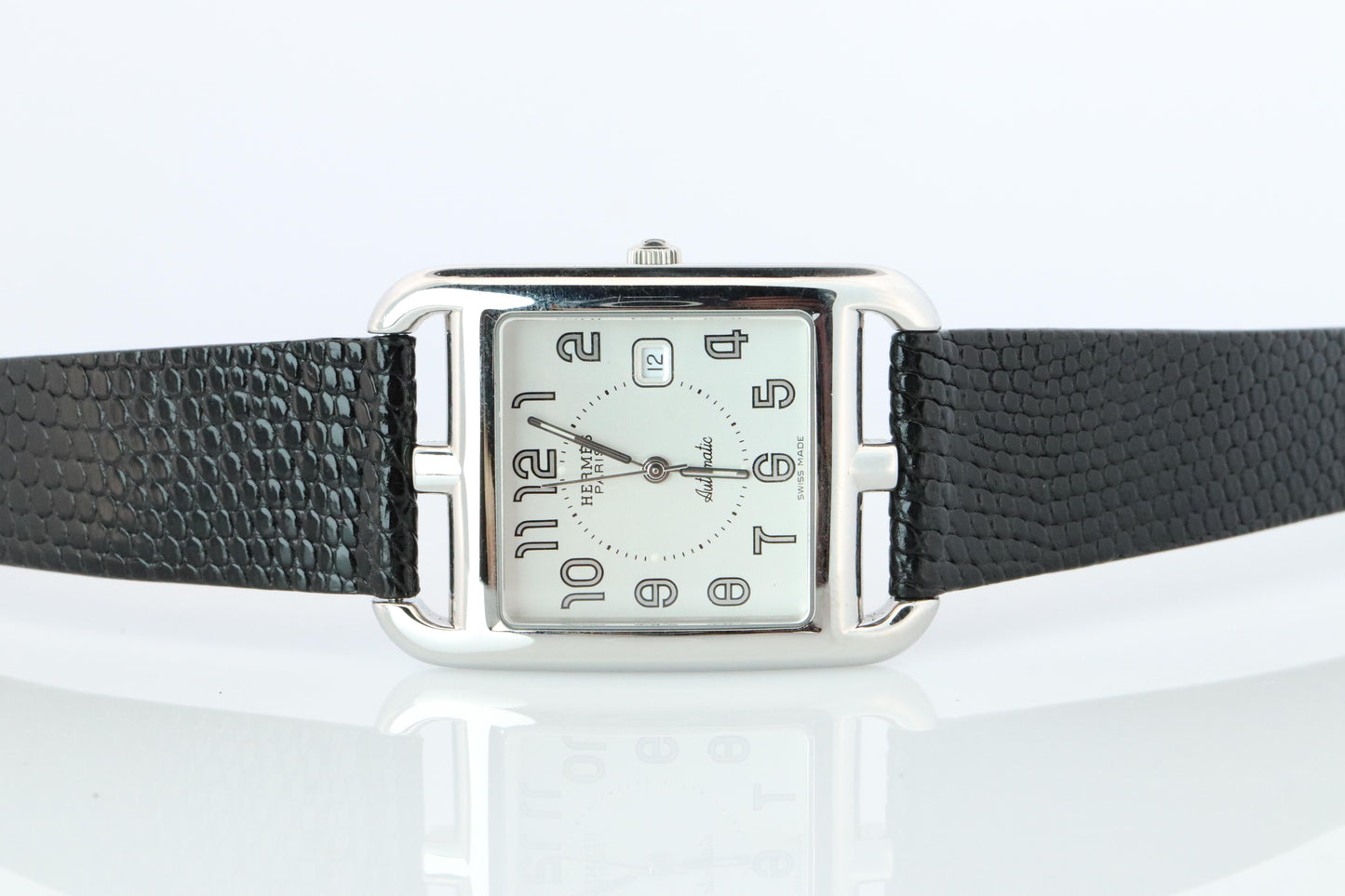 Genuine HERMES CC1.710. Hermes Cape Cod Automatic Stainless Steel Watch.