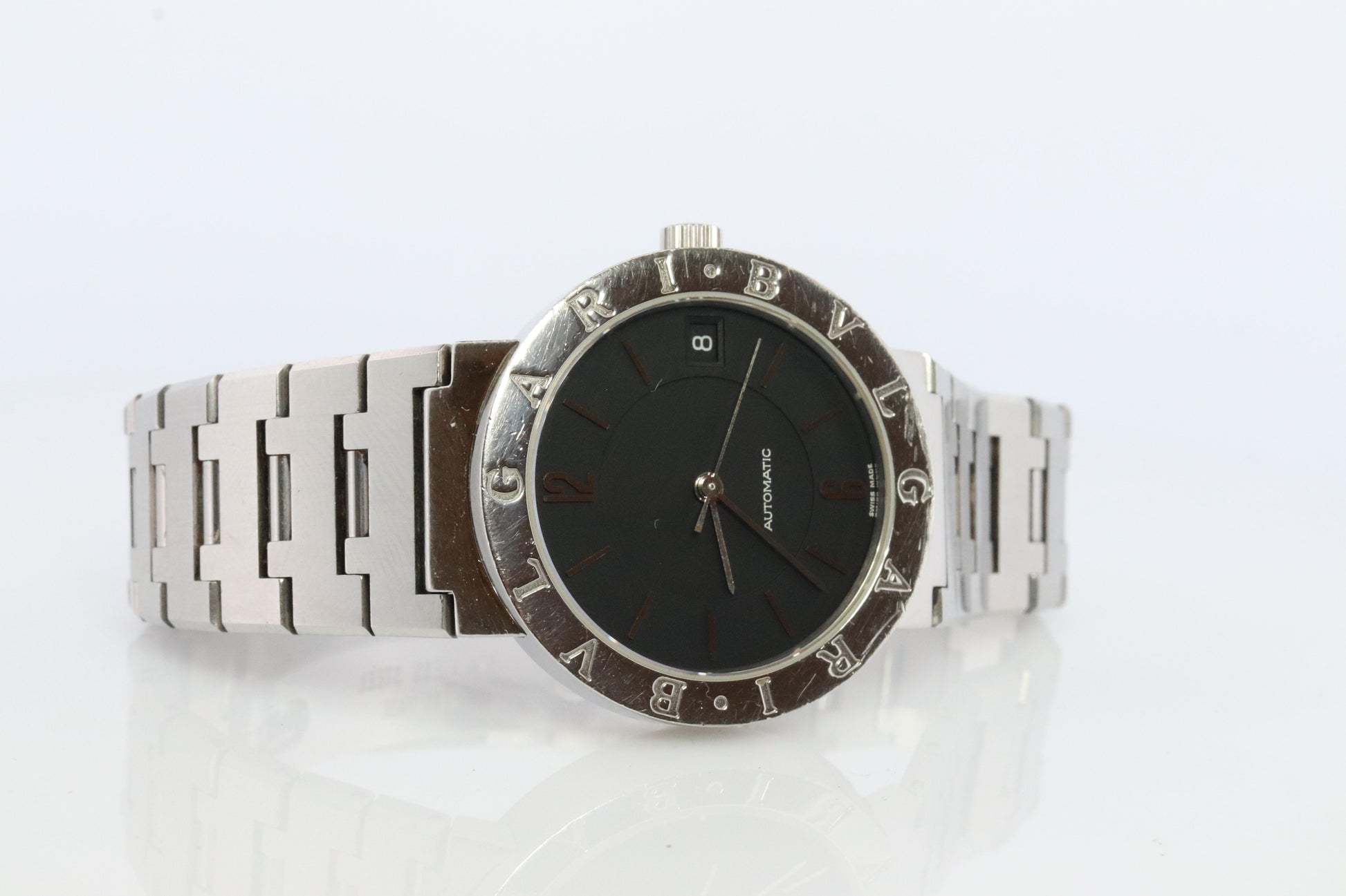 Bulgari Watch. Bvlgari BB 33 SS Automatic Mens watch. Stainless Steel