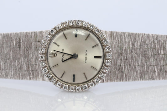 Genuine Rolex Watch. Diamond Bezel Ladies ROLEX 2649 Precision.