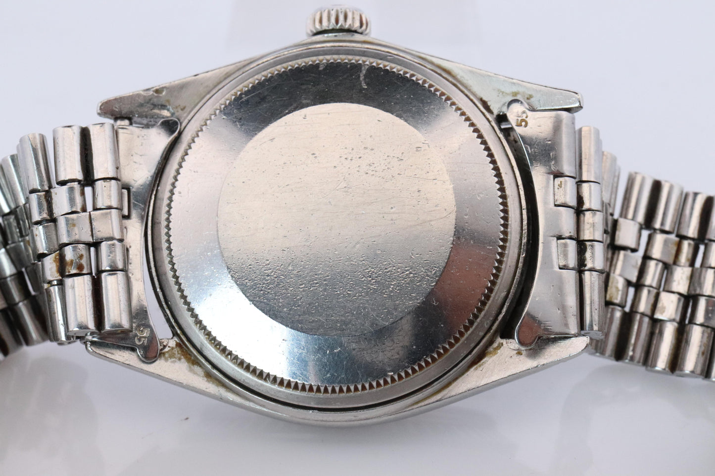 Genuine Rolex 1603 Watch. Rolex Oyster Perpetual DateJust 36 Engine Turned Bezel