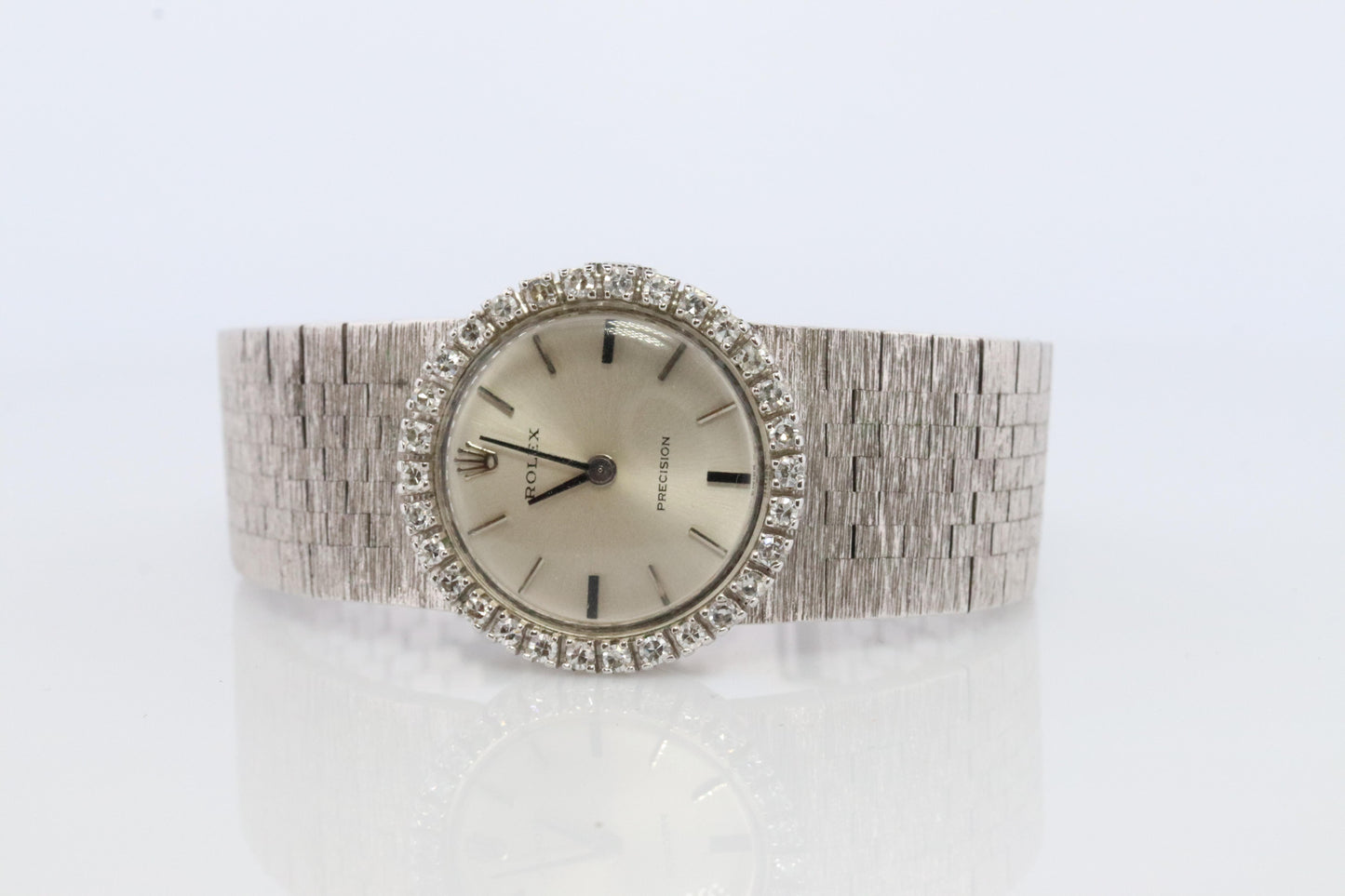Genuine Rolex Watch. Diamond Bezel Ladies ROLEX 2649 Precision.