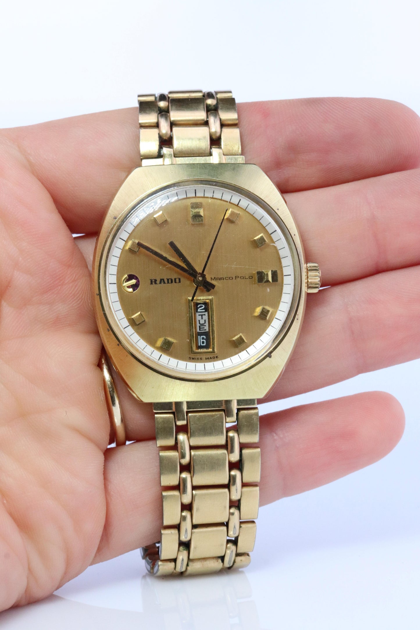 RADO Watch. Rado Marco Polo Automatic watch. Mens Rado 11839 Calendar.