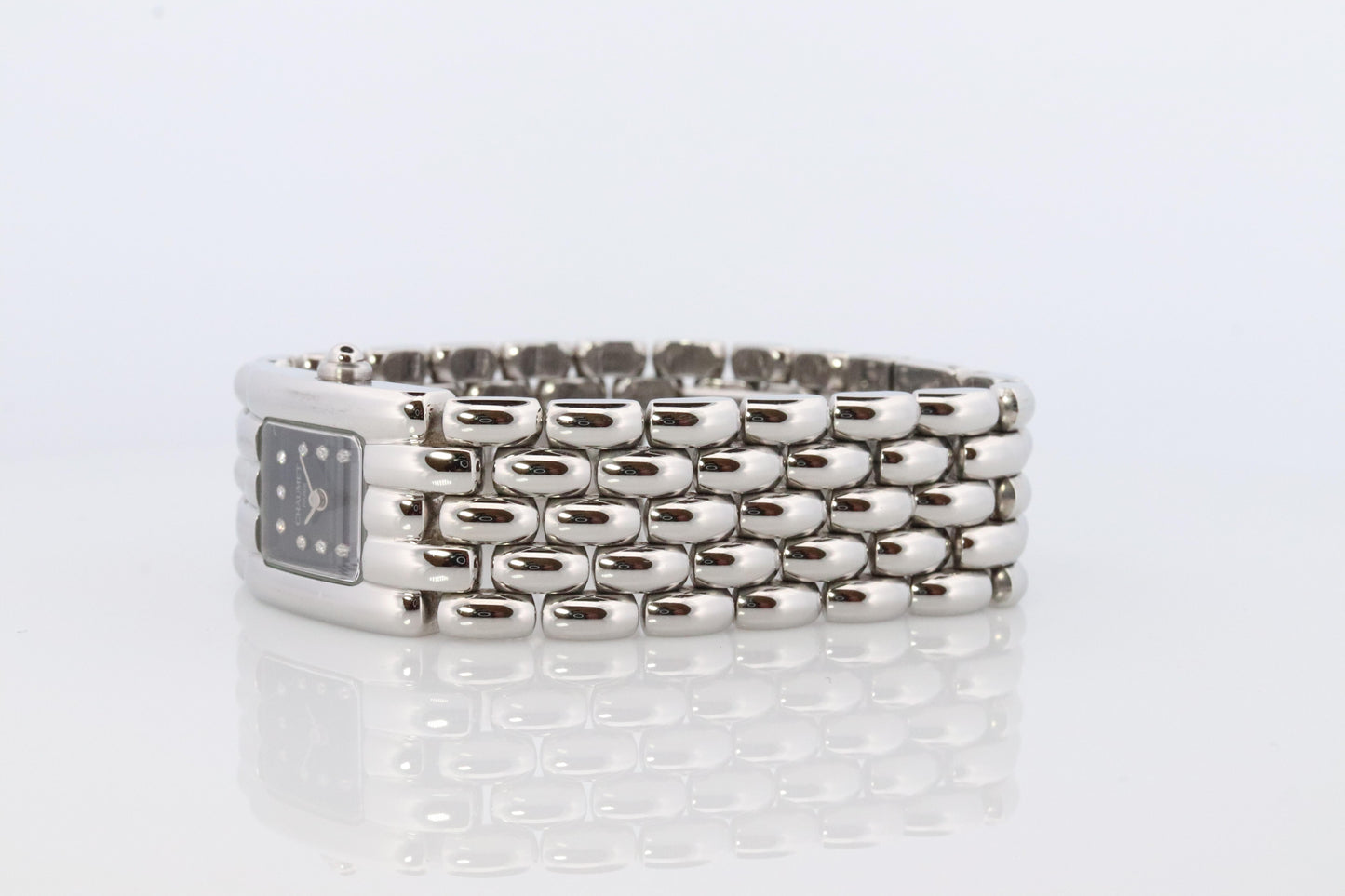 Chaumet Watch. Chaumet Khesis Diamond Dial steel bracelet ladies wristwatch