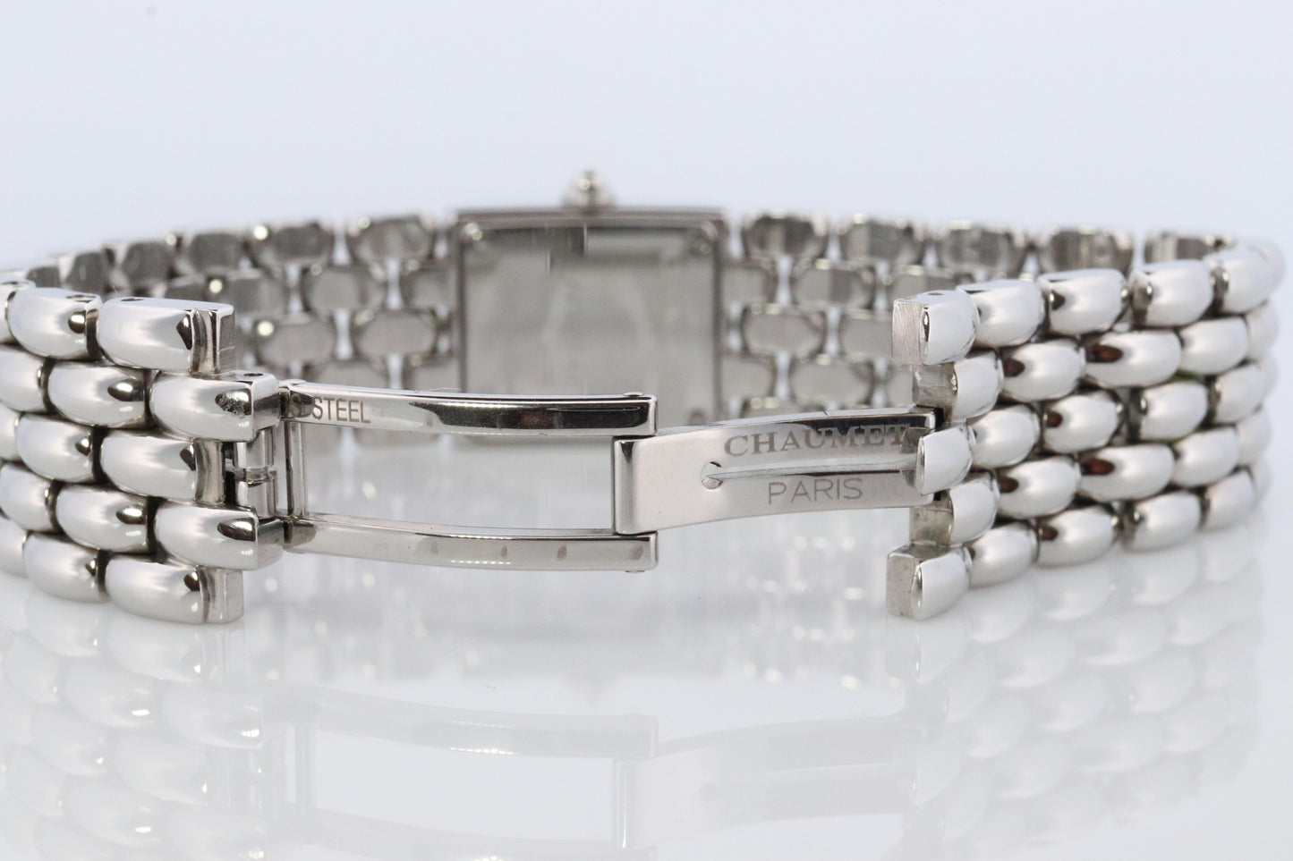 Chaumet Watch. Chaumet Khesis Diamond Dial steel bracelet ladies wristwatch