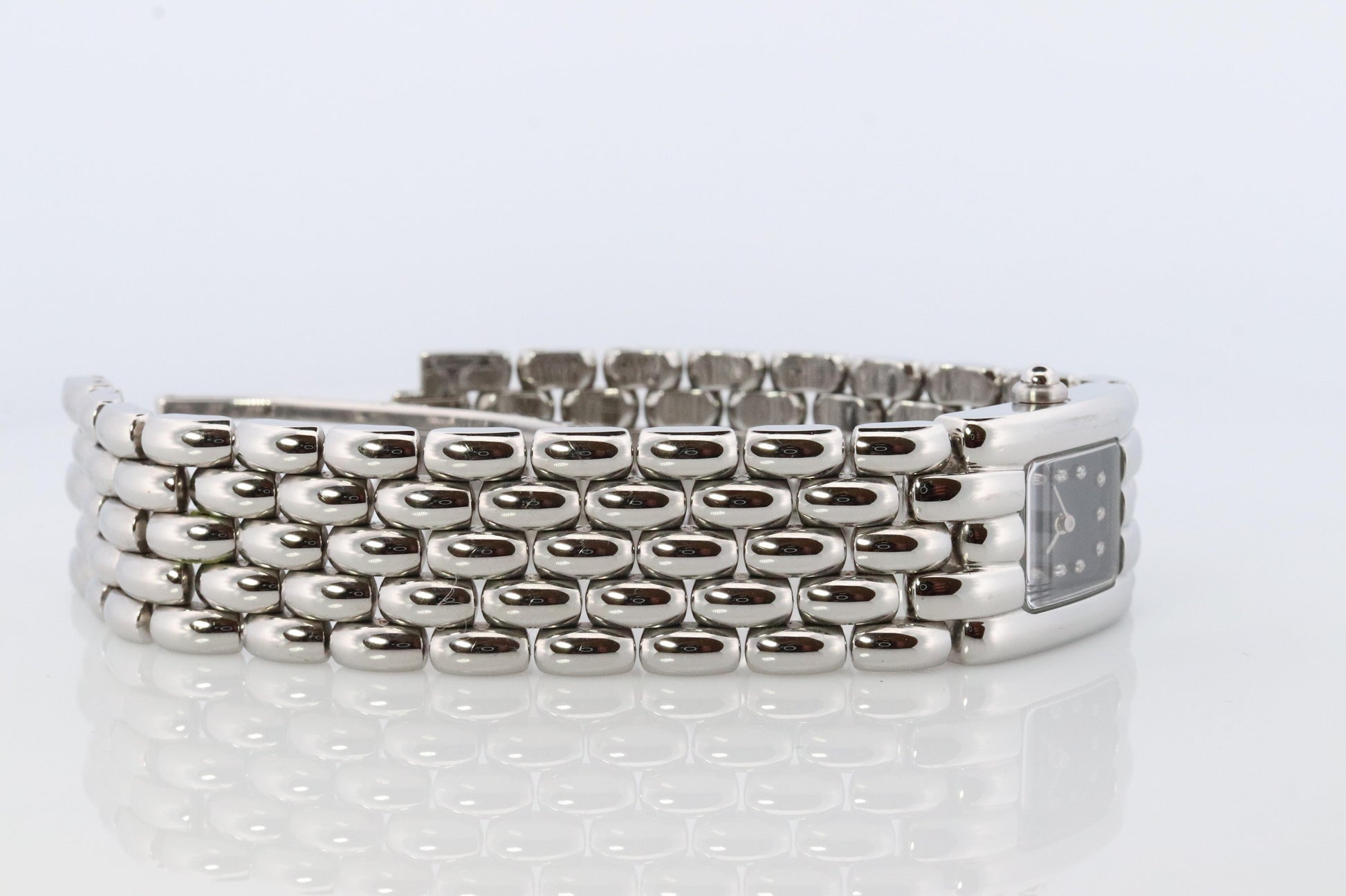 Chaumet Watch. Chaumet Khesis Diamond Dial steel bracelet ladies wristwatch