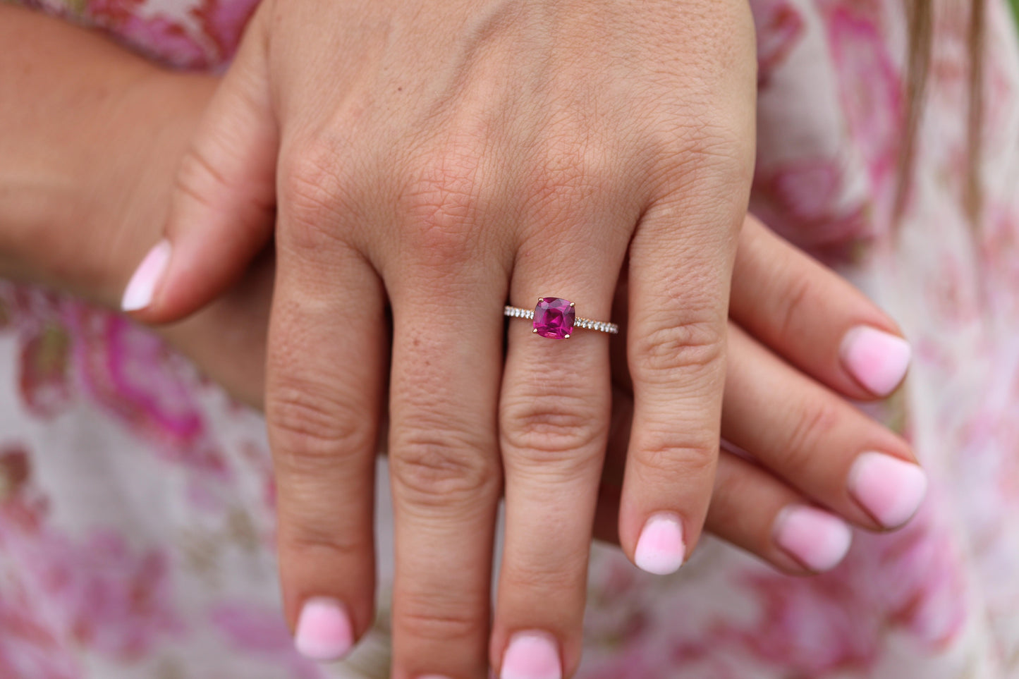 Tiffany and Co Tourmaline Ring. Tiffany Legacy Pink Tourmaline Diamond Ring.