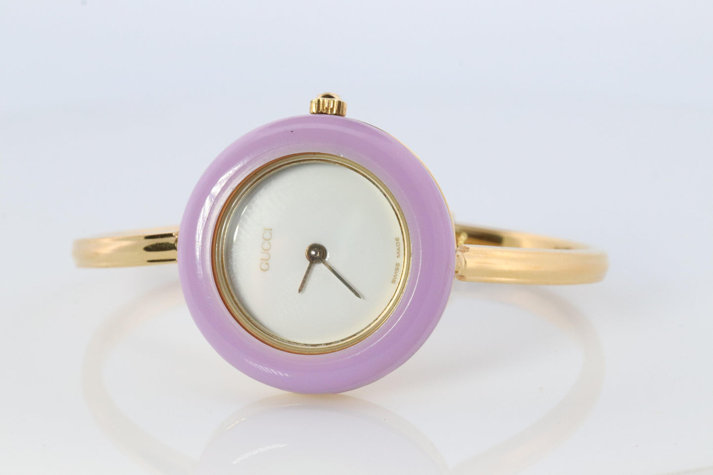 Vintage GUCCI Quartz 11/12.2 Watch. Gucci Ladies Bangle Interchange Bezel watch