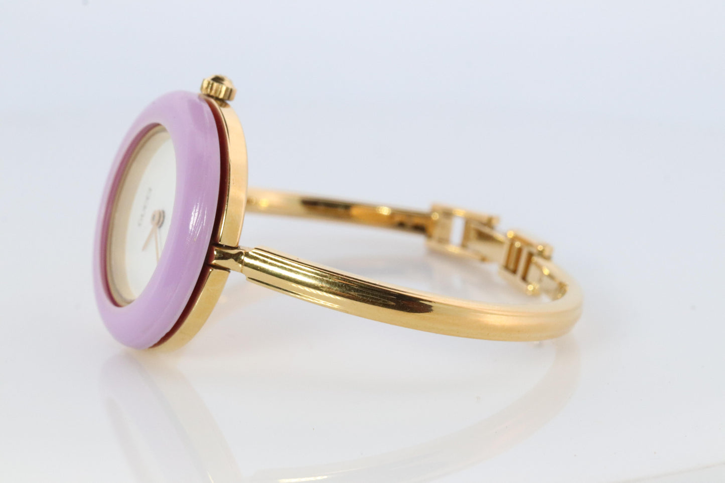 Vintage GUCCI Quartz 11/12.2 Watch. Gucci Ladies Bangle Interchange Bezel watch