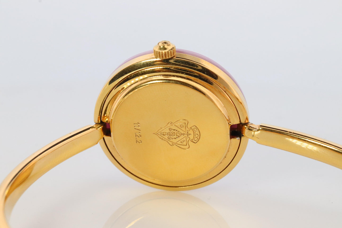 Vintage GUCCI Quartz 11/12.2 Watch. Gucci Ladies Bangle Interchange Bezel watch