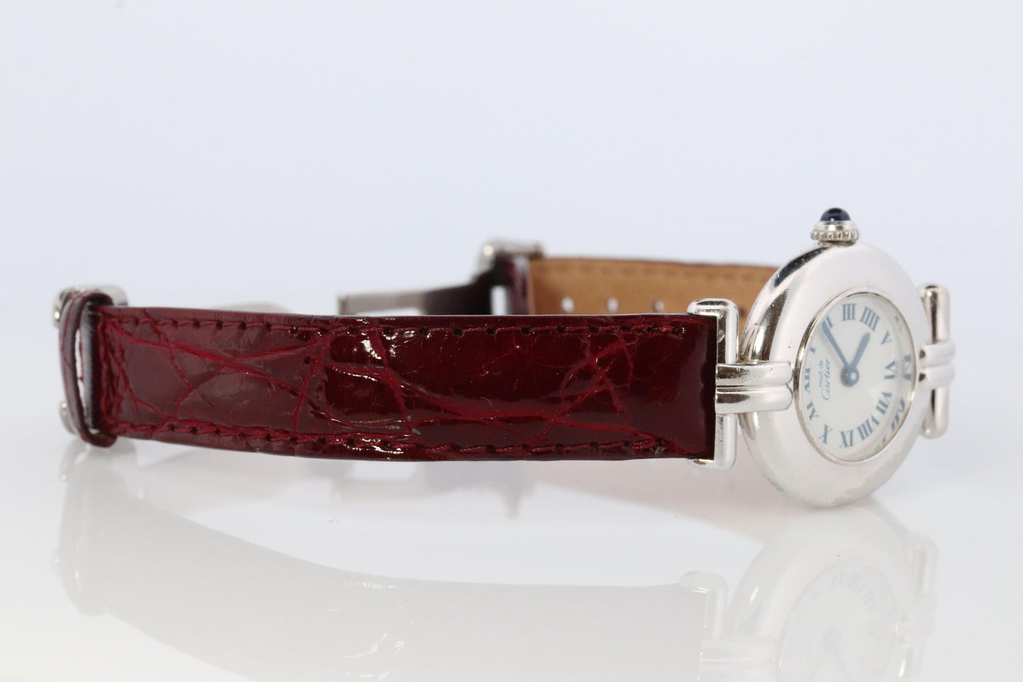 Genuine Cartier Watch. Must de Cartier Colisee Round Argent White Silver 1903