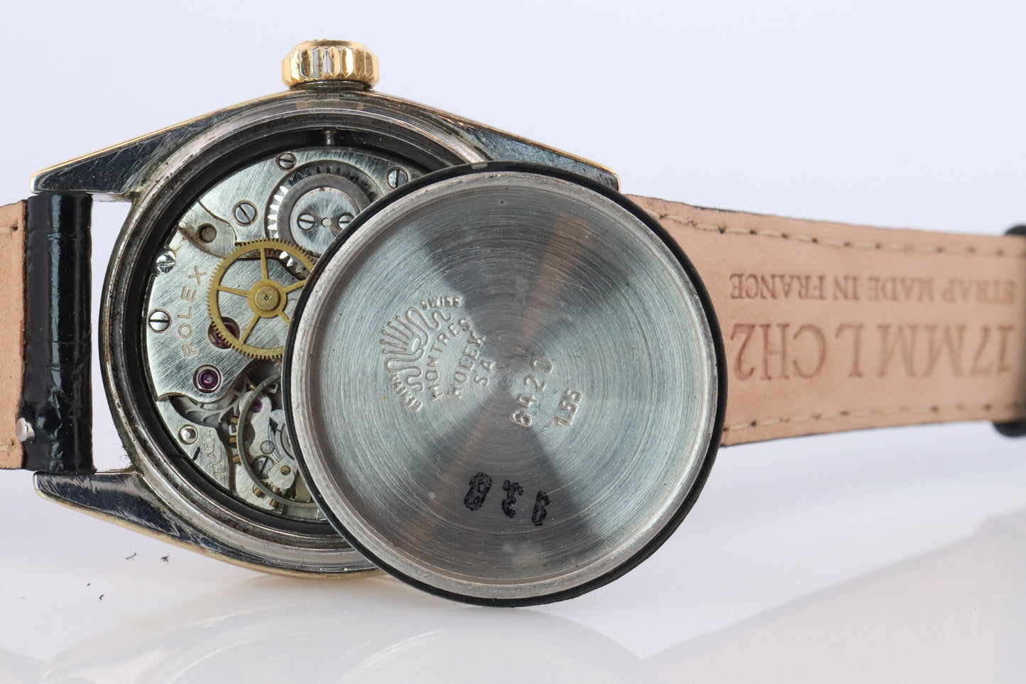 Vintage ROLEX Oyster Speedking. Rolex ref 6420. Gold Capped Mens Rolex.