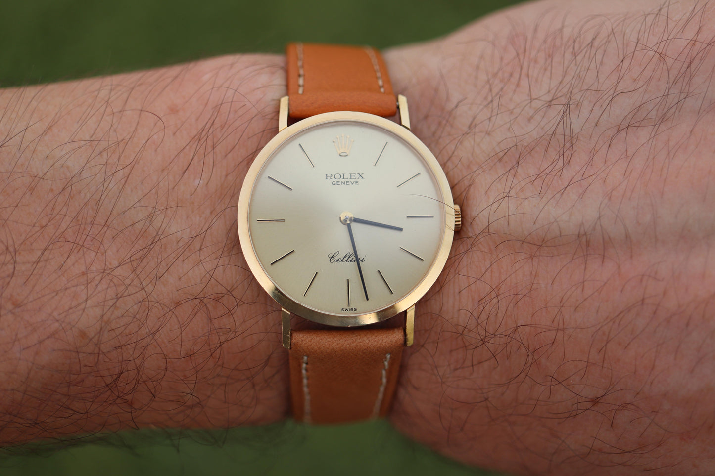 Genuine 18k Rolex Watch. 18k YG Rolex CELLINI 4112.