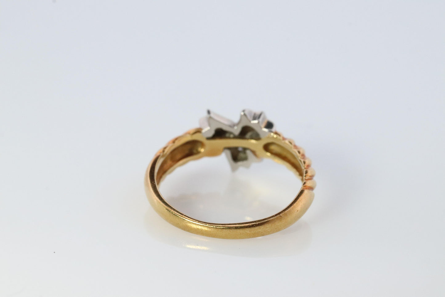 Dior ring. Christian Dior Diamond Platinum 18k Pt900 Three Bell band.