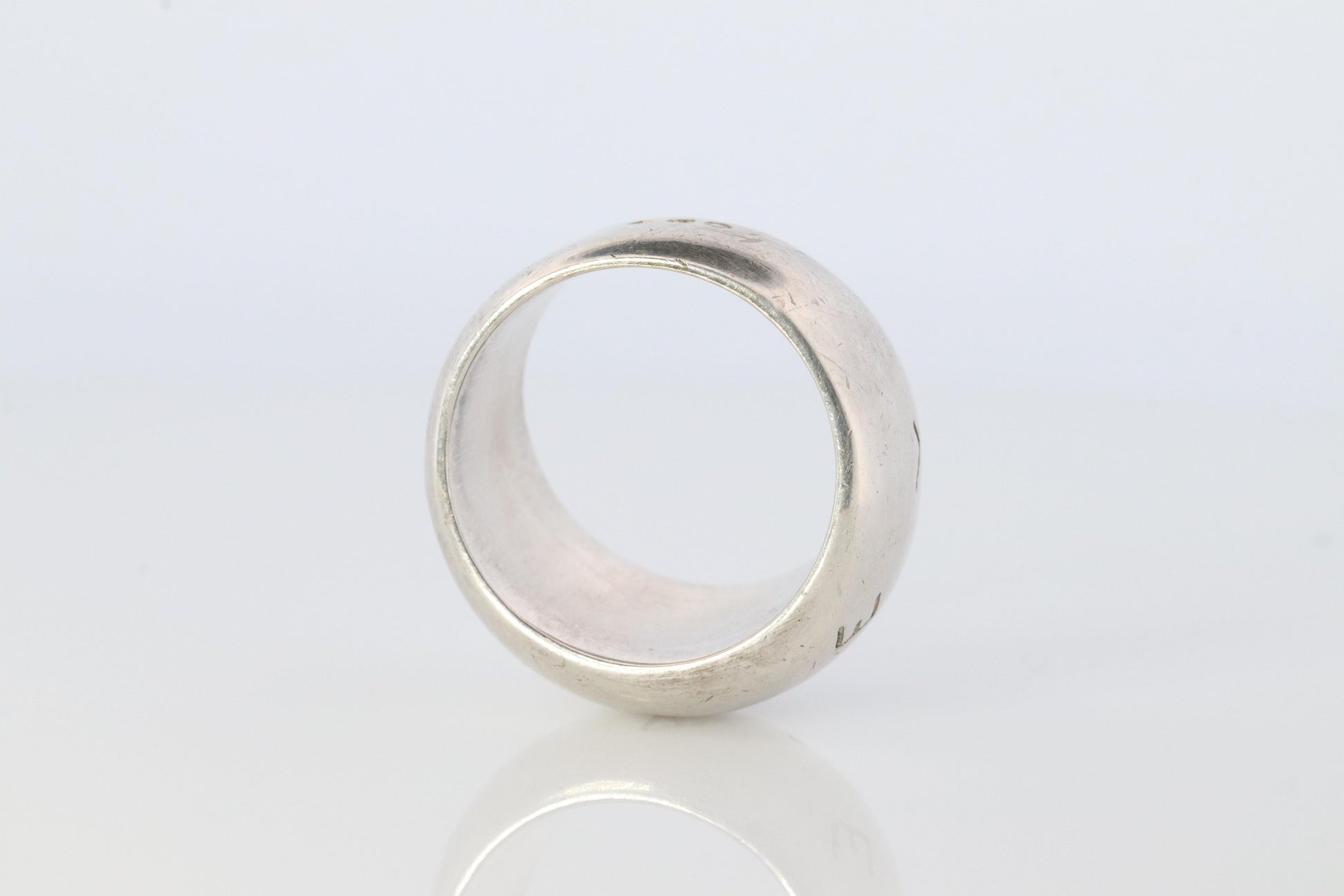 Chanel Ring. Genuine CHANEL Hoop Logo Letters Sterling Silver 925 Band