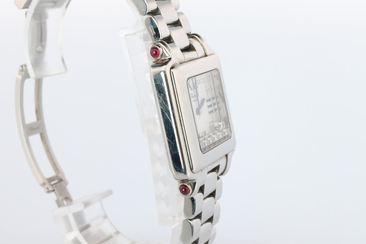 Chopard Happy Sport Square Diamond Watch. Chopard LUC 27/8349-21 Ladies