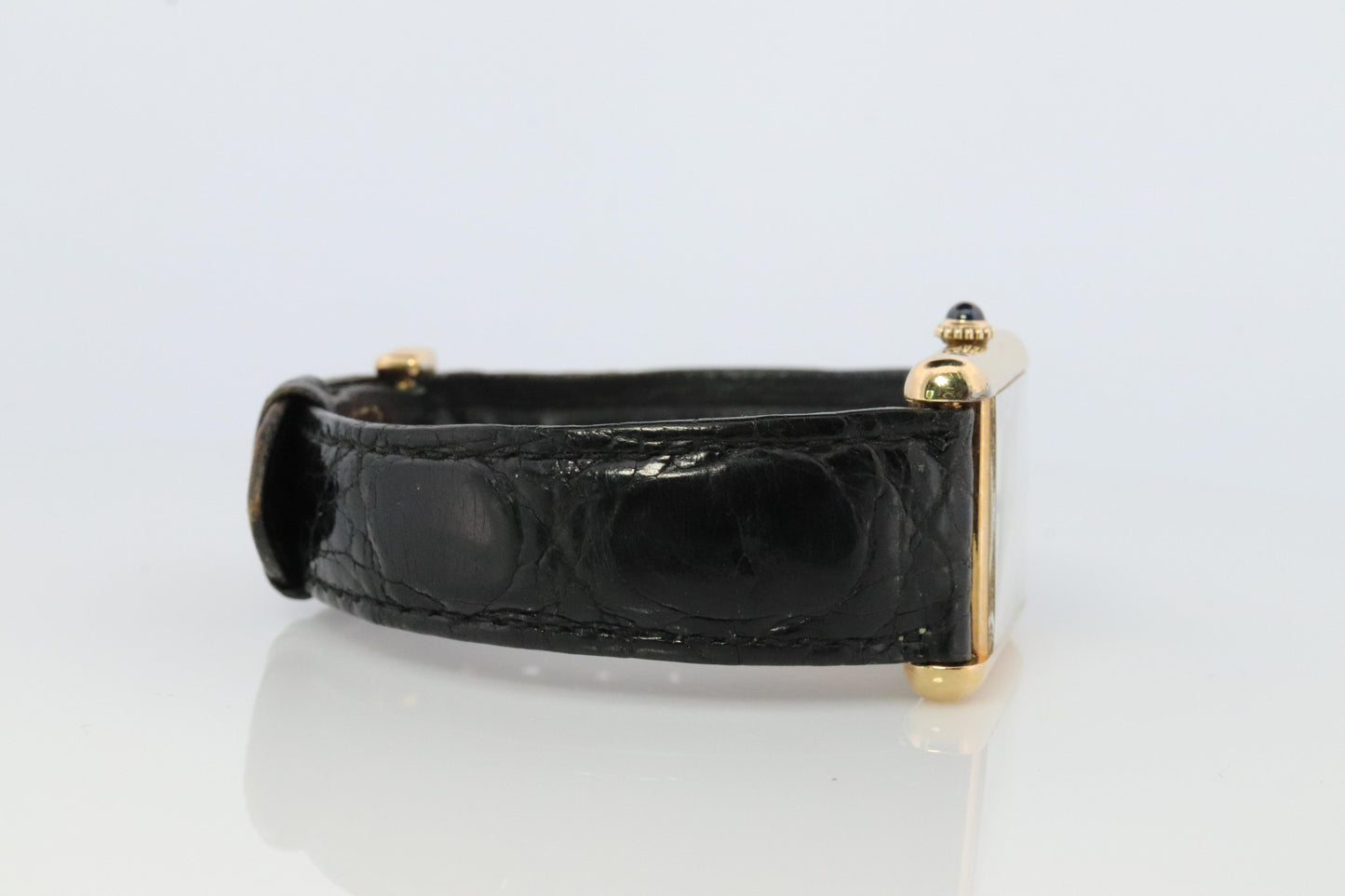 Vintage Must de Cartier Trinity Tank Watch. 925 Vermeil ARGENT Manual Tank.