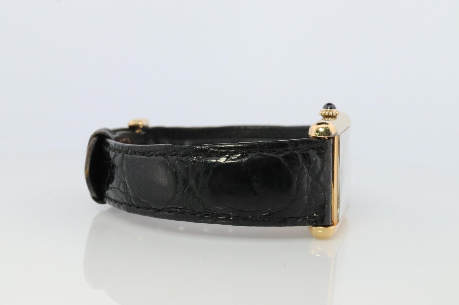 Vintage Must de Cartier Trinity Tank Watch. 925 Vermeil ARGENT Manual Tank.