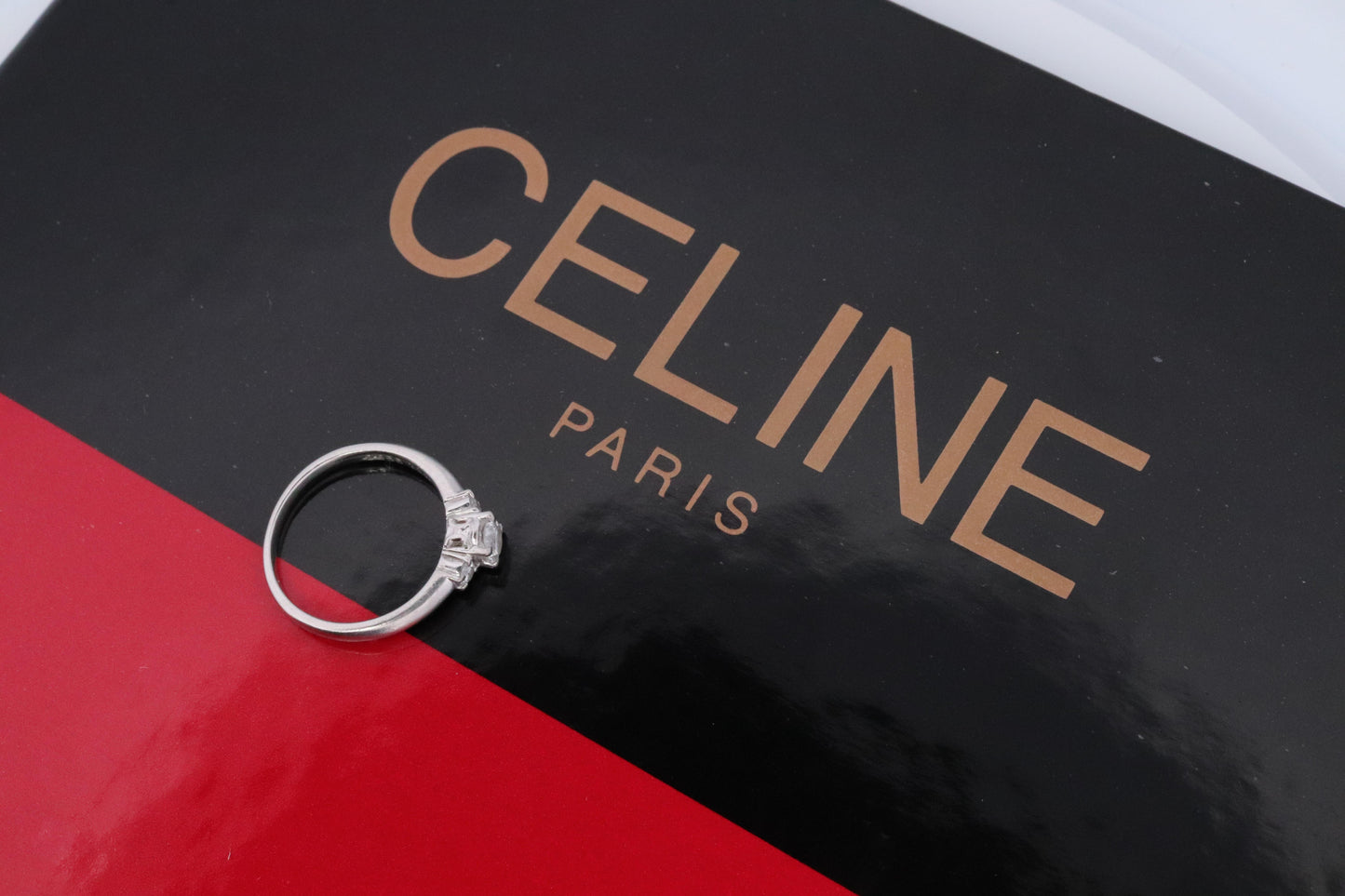 Celine Diamond Ring. Diamond Solitaire Engagement Pt900 Platinum band. Certified