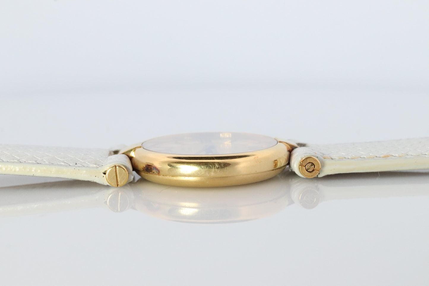 Cartier Watch. Must de Cartier Vendome Round Argent Vermeil 24mm Dial.