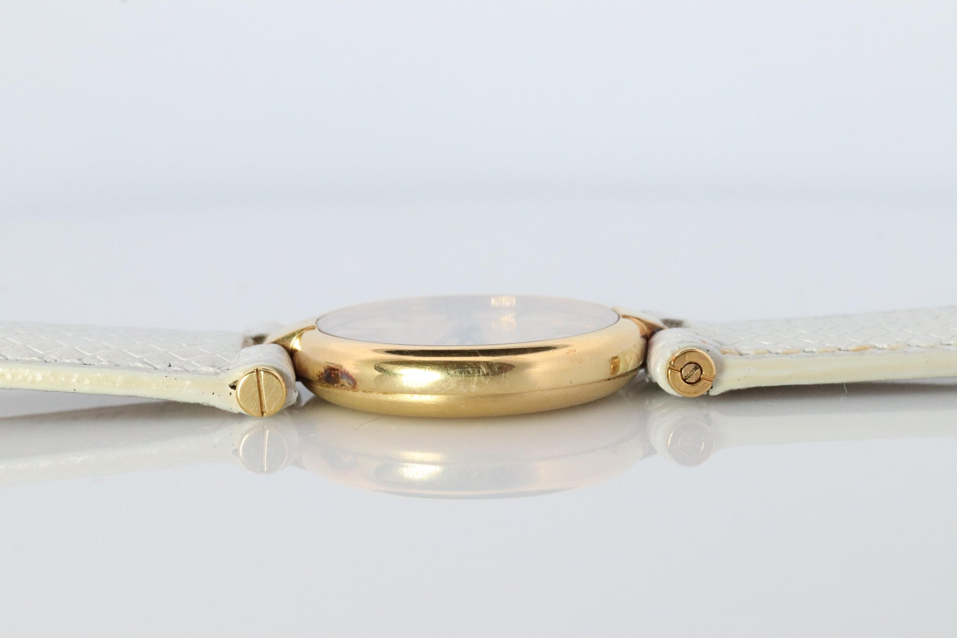 Cartier Watch. Must de Cartier Vendome Round Argent Vermeil 24mm Dial.