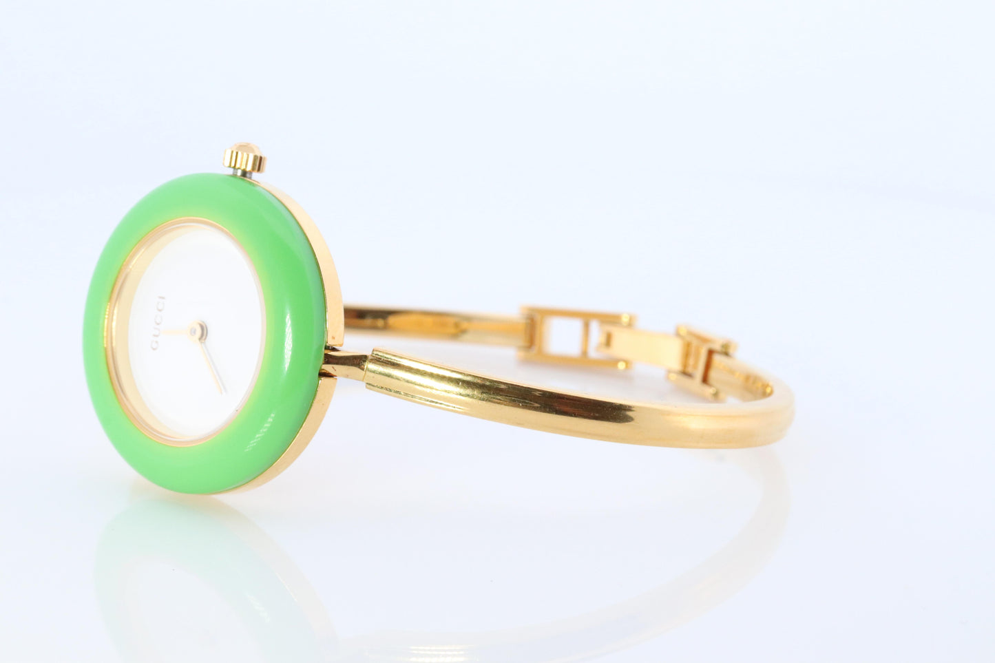 Vintage GUCCI Quartz 11/12.2 Watch. Gucci Ladies Bangle Interchange Bezel watch