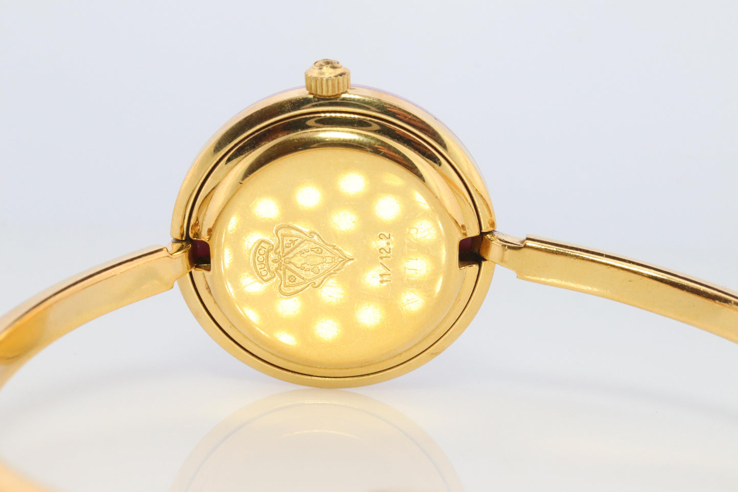 Vintage GUCCI Quartz 11/12.2 Watch. Gucci Ladies Bangle Interchange Bezel watch