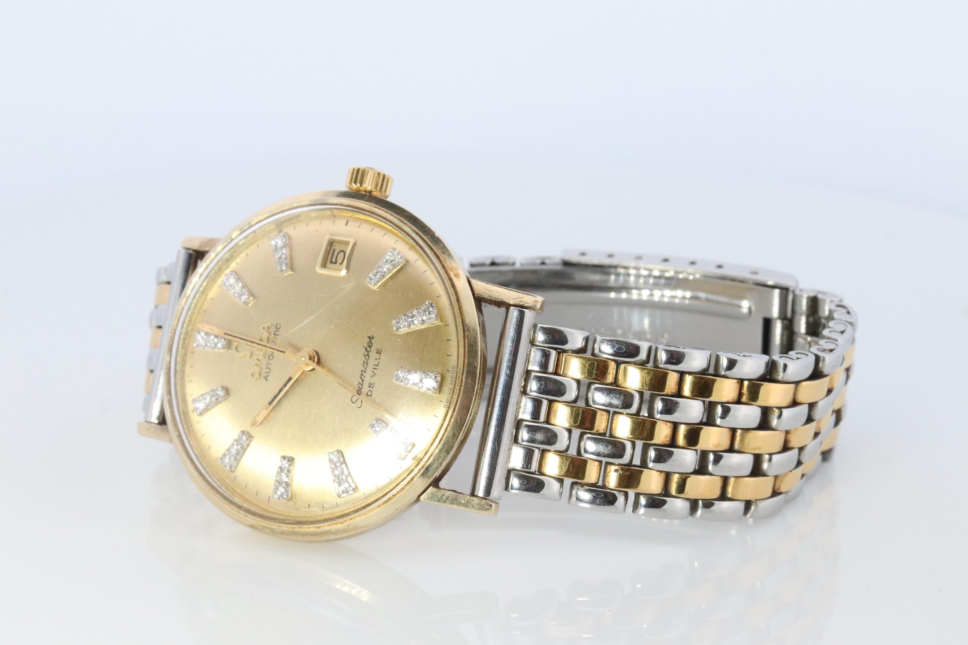 OMEGA Seamaster Diamond DeVille 14k Gold Omega Automatic SEAMASTER DEVILLE