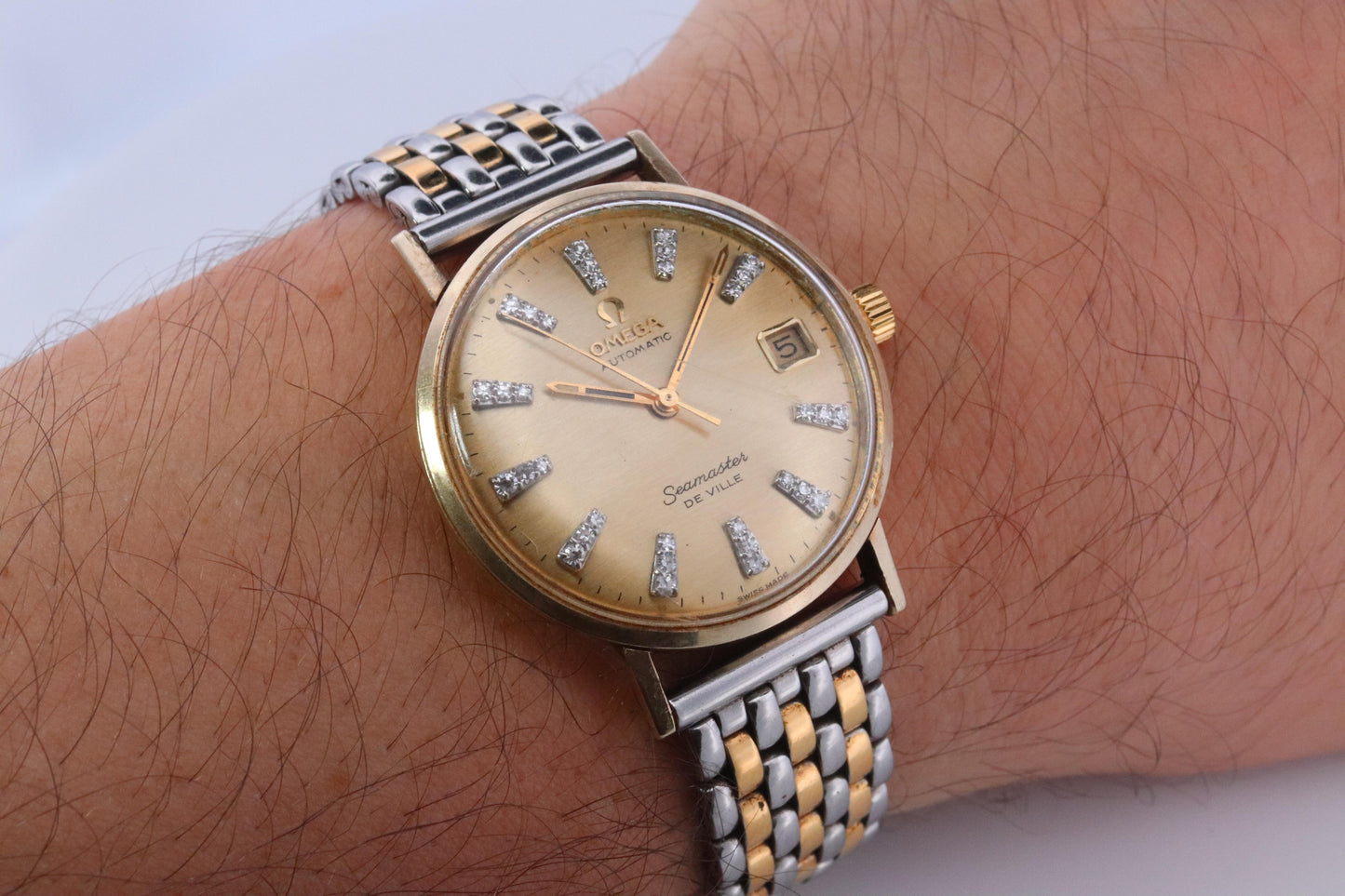 OMEGA Seamaster Diamond DeVille 14k Gold Omega Automatic SEAMASTER DEVILLE