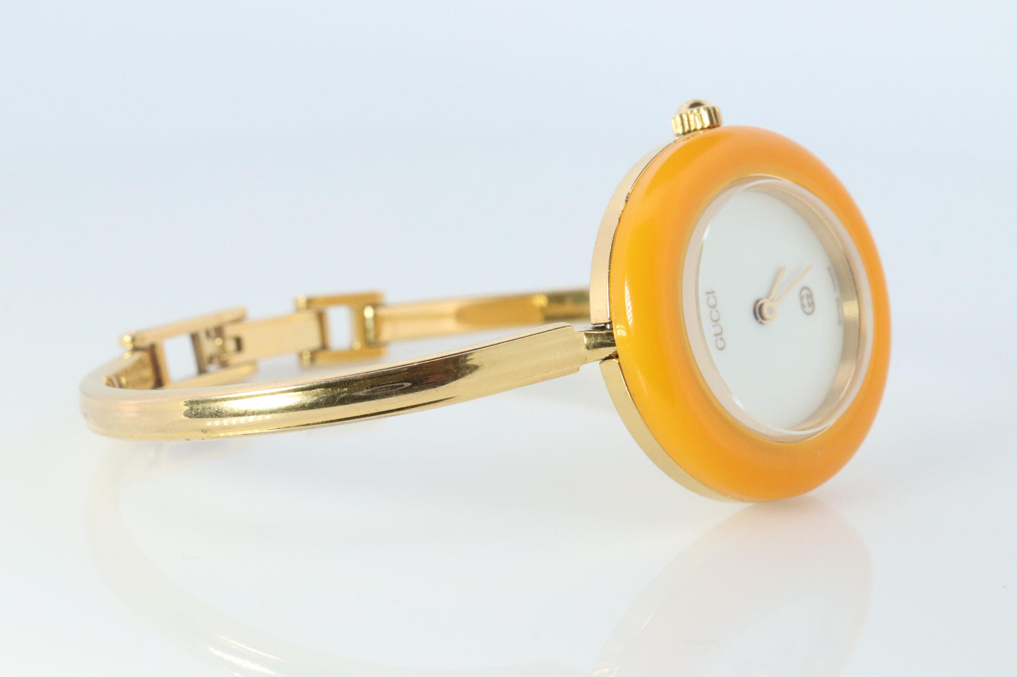 Vintage GUCCI Quartz 11/12.2 Watch. Gucci Ladies Bangle Interchange Bezel watch