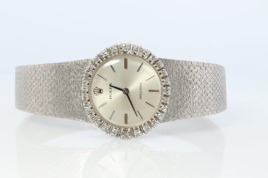 Genuine Rolex Watch. Diamond Bezel Ladies ROLEX 2649 Precision.