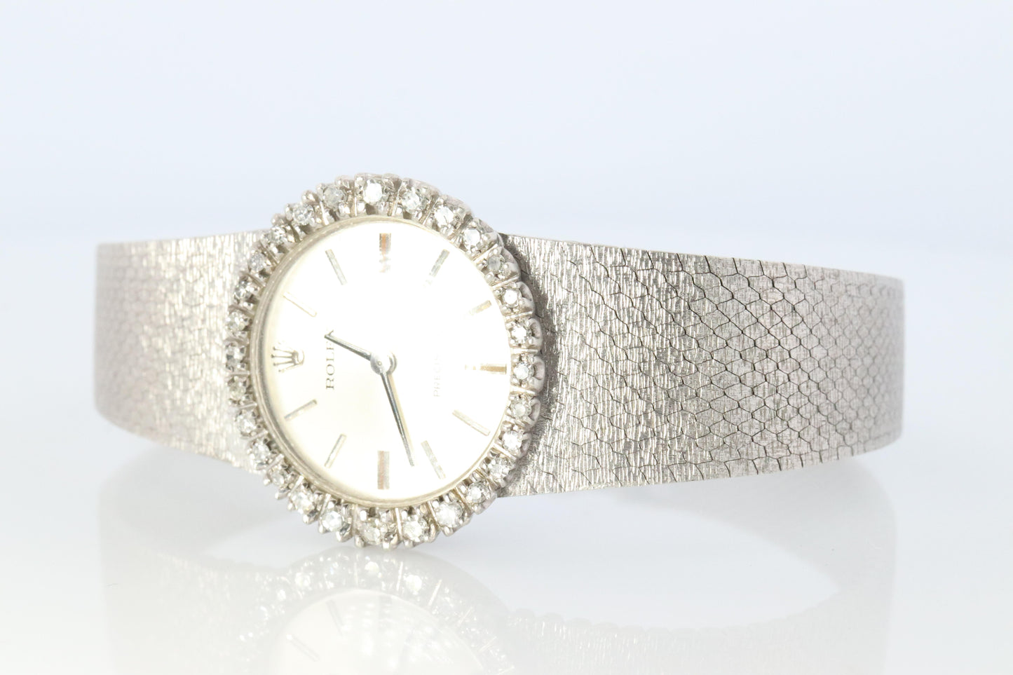 Genuine Rolex Watch. Diamond Bezel Ladies ROLEX 2649 Precision.