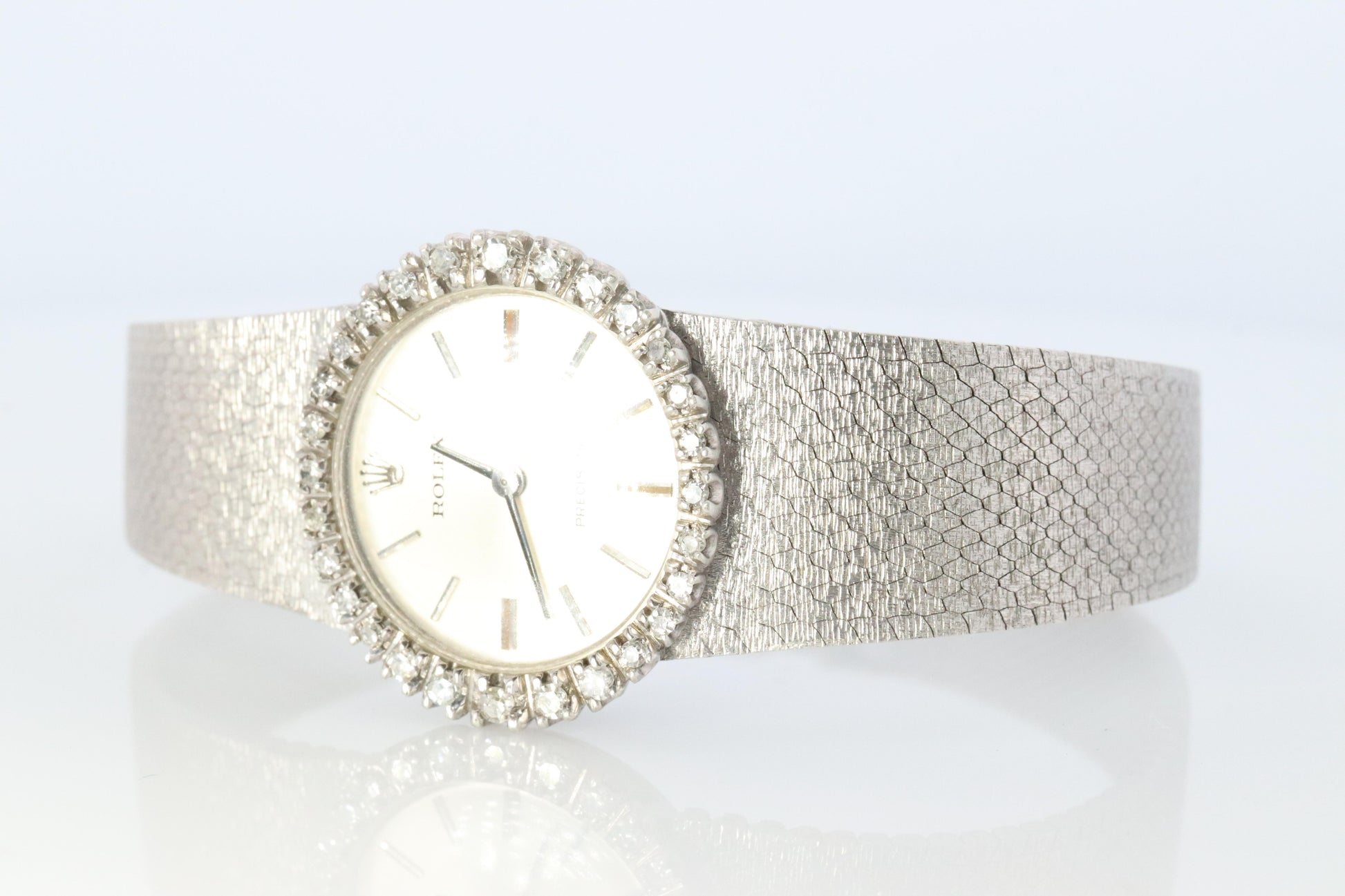 Genuine Rolex Watch. Diamond Bezel Ladies ROLEX 2649 Precision.