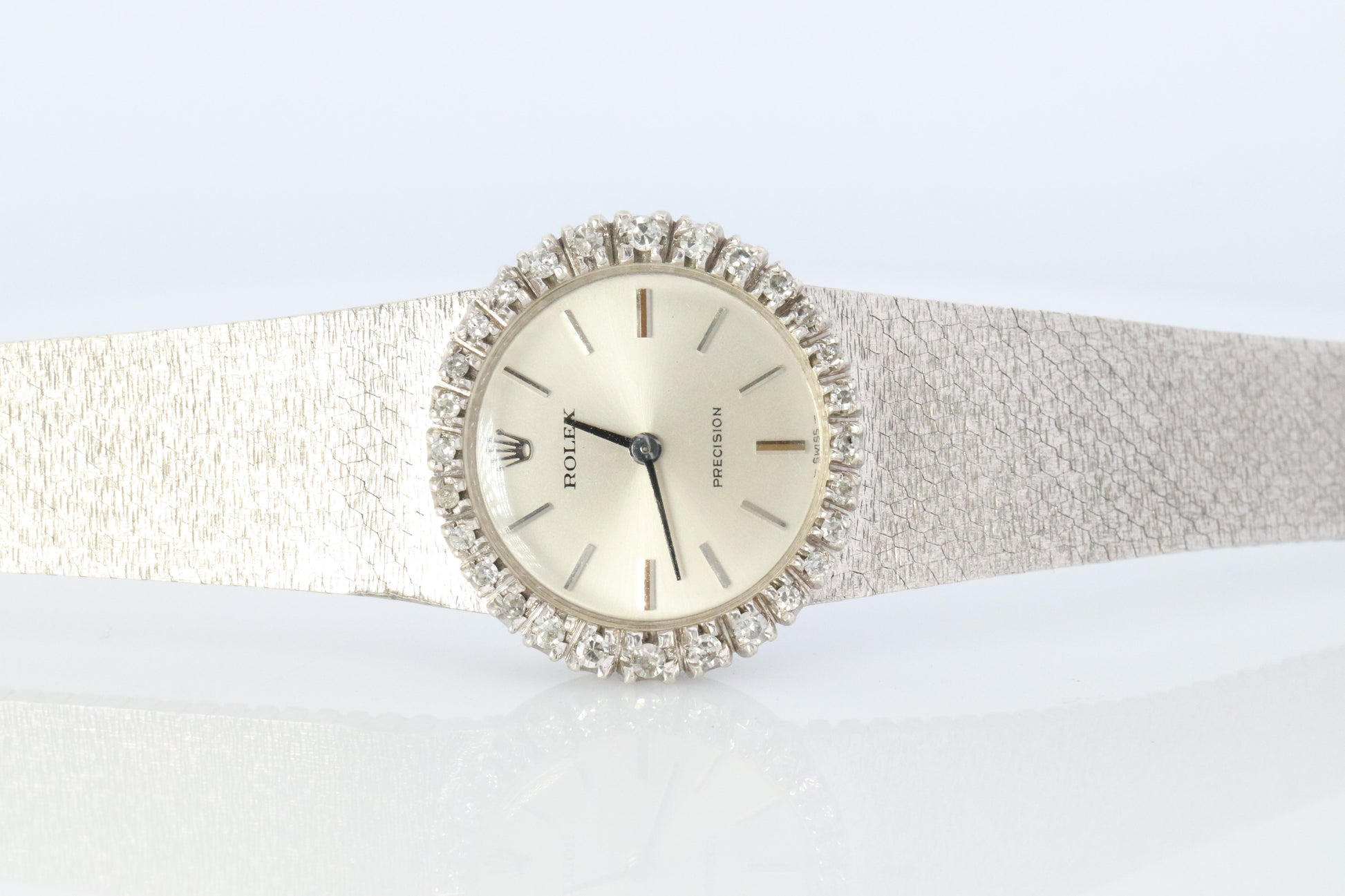 Genuine Rolex Watch. Diamond Bezel Ladies ROLEX 2649 Precision.