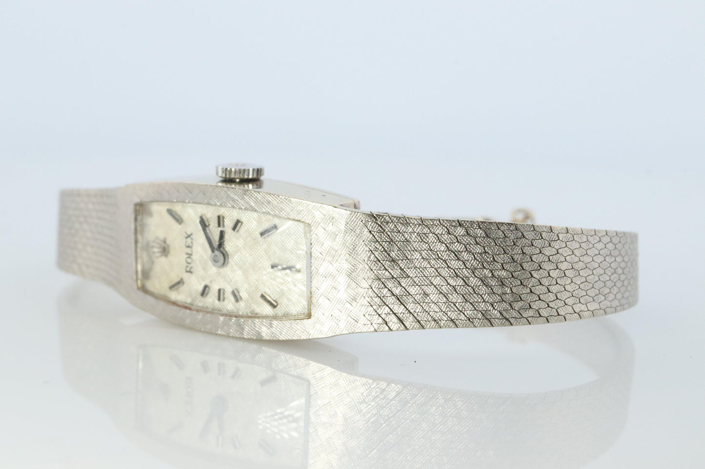 Genuine Rolex Watch. 14k WG Ladies Rolex Mechanical Windup Watch.