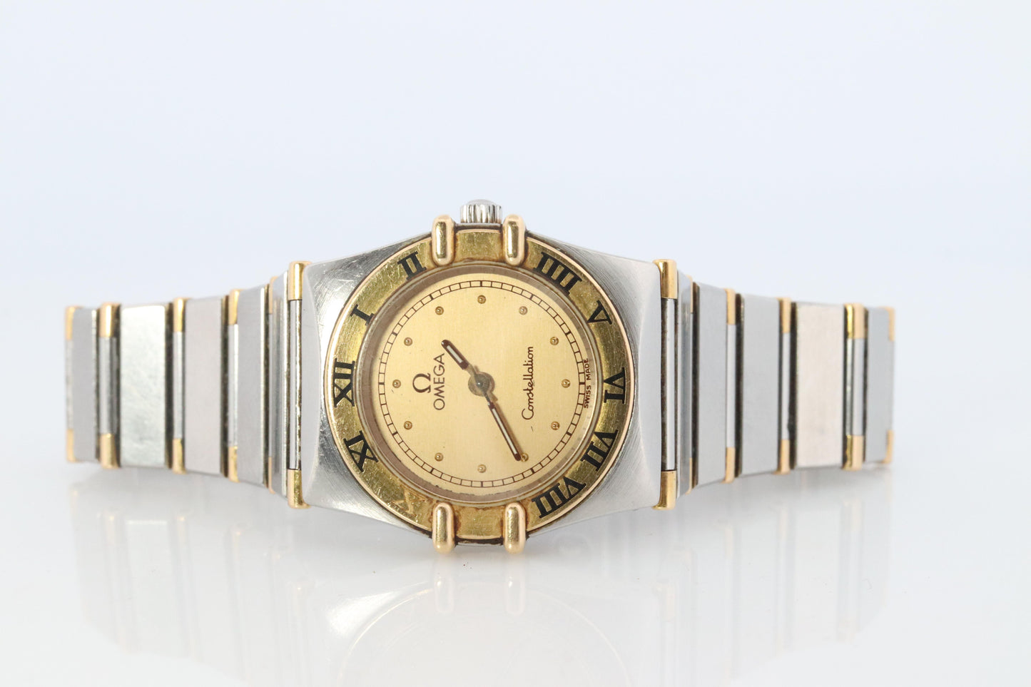 Omega Watch. Ladies Omega 796.1080 Constellation 18k YG and SS.