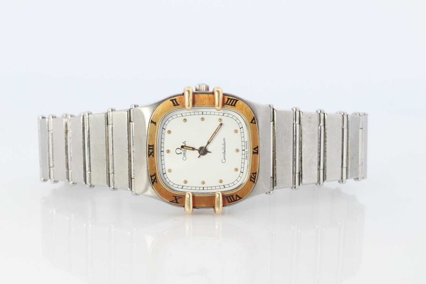 Omega Watch. Ladies Omega 1455 Constellation 18k YG and SS.