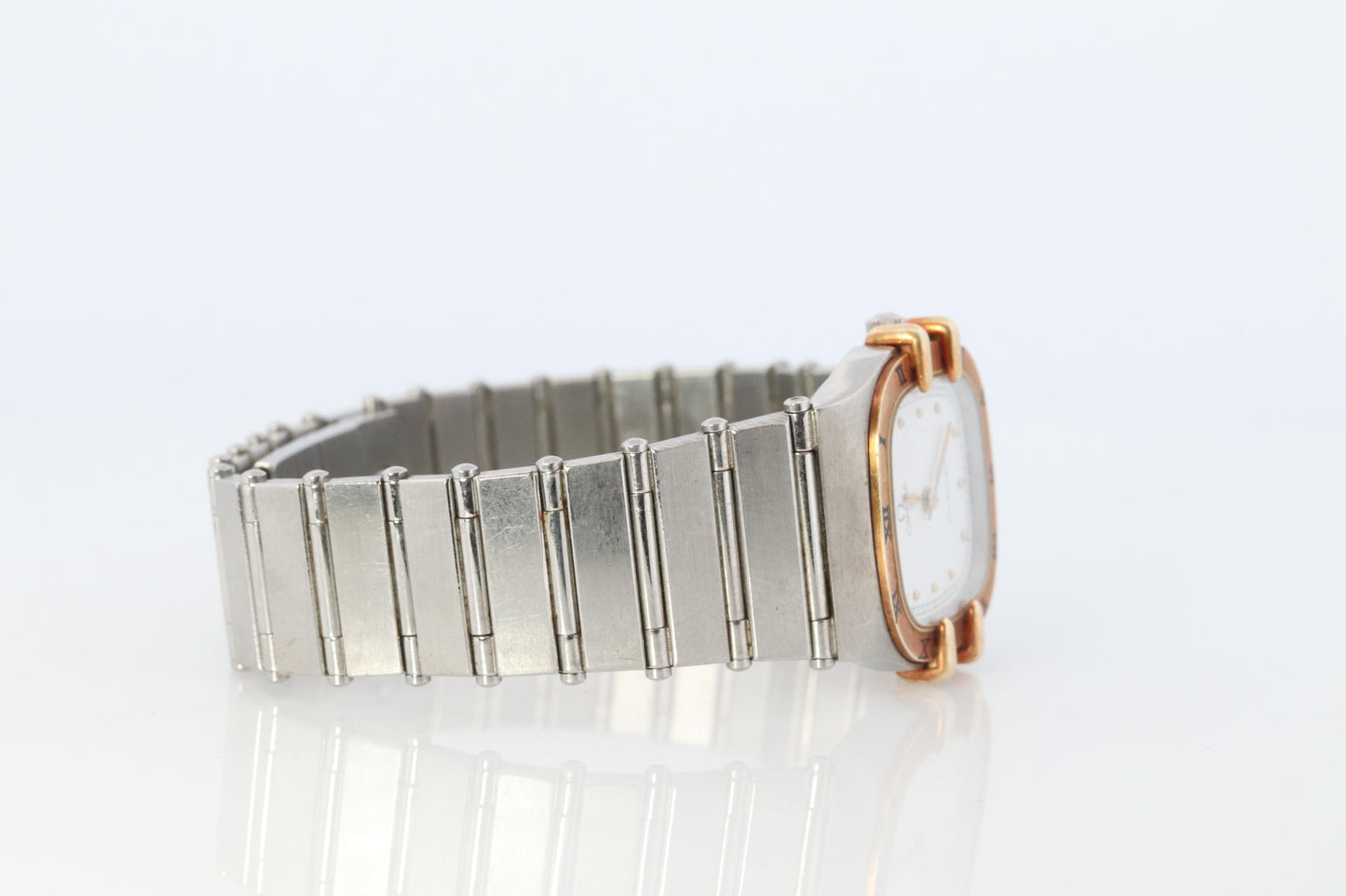Omega Watch. Ladies Omega 1455 Constellation 18k YG and SS.