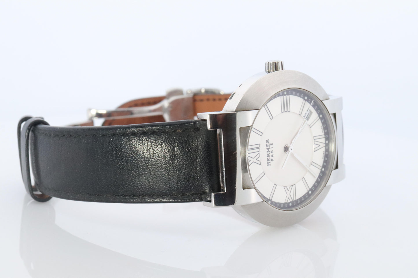 Genuine HERMES H1.710 Watch. Hermes Nomade Automatic Quartz Hybrid