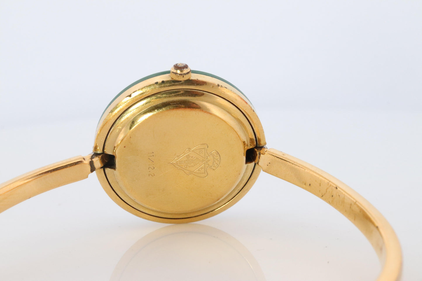 Vintage GUCCI Quartz 11/12.2 Watch. Gucci Ladies Bangle Interchange Bezel watch