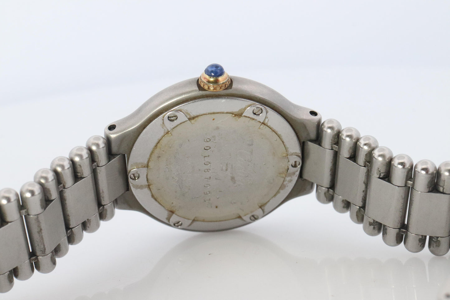 Genuine Cartier 9010 Watch. Must de Cartier 21 Stainless Steel Quartz Watch.