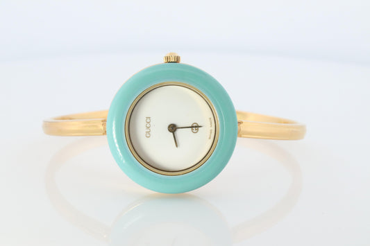 Vintage GUCCI Quartz 11/12  Watch. Gucci Ladies Bangle Interchange Bezel watch