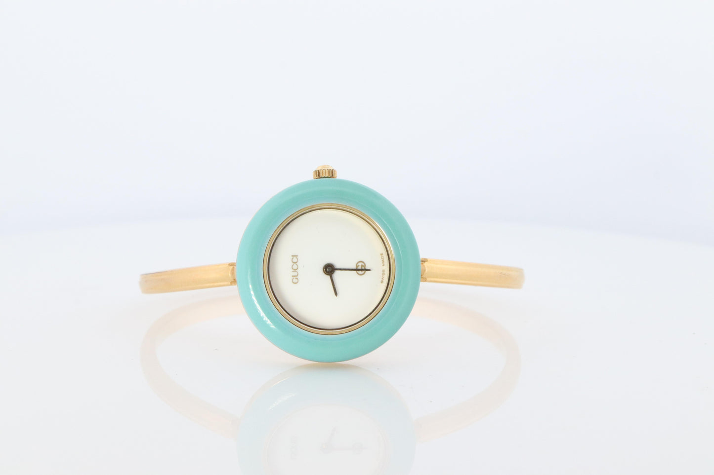Vintage GUCCI Quartz 11/12 Watch. Gucci Ladies Bangle Interchange Bezel watch