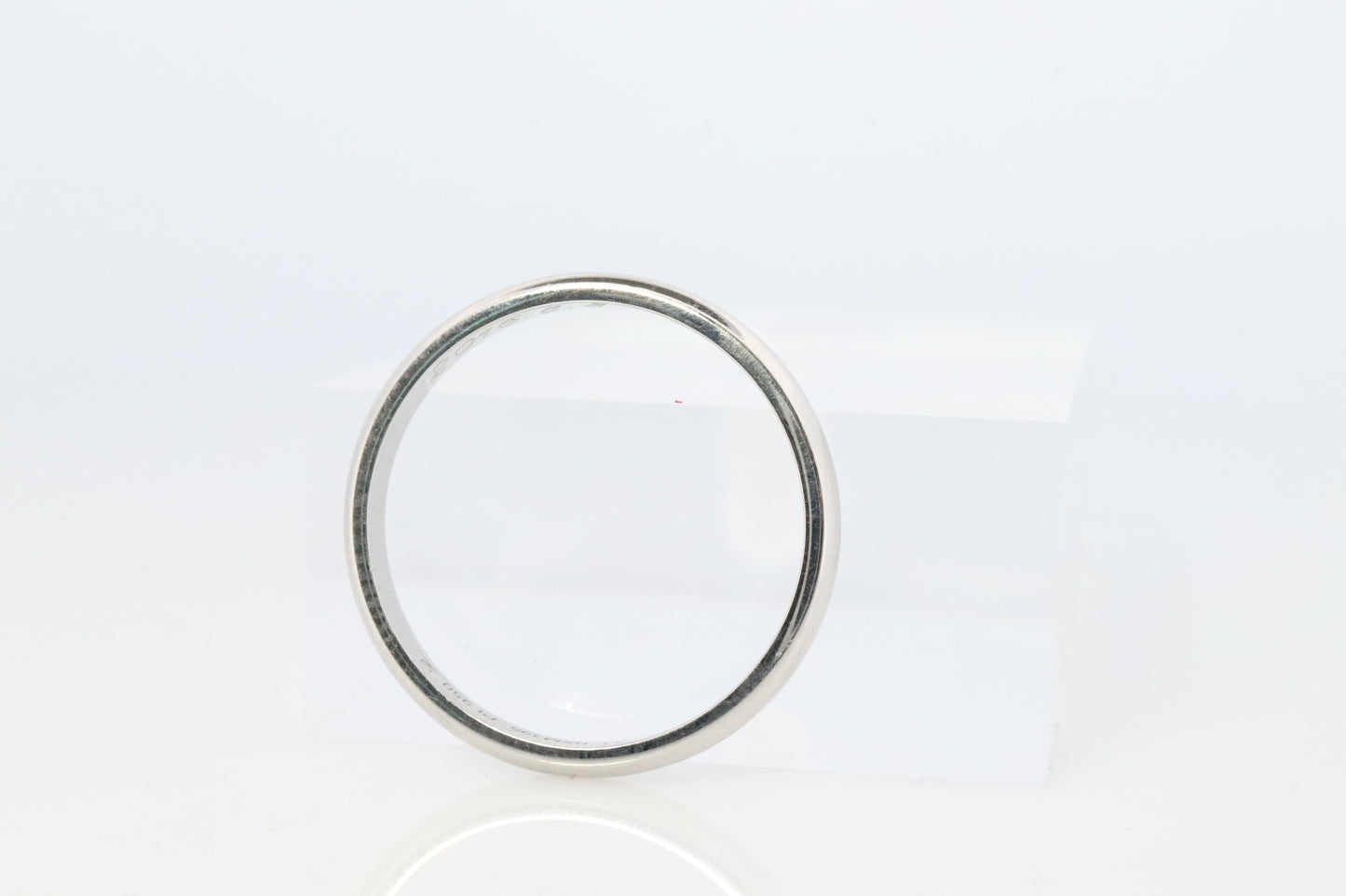 CARTIER Platinum Ring. Cartier Wedding Band 1895 2.5mm Band. Certificate