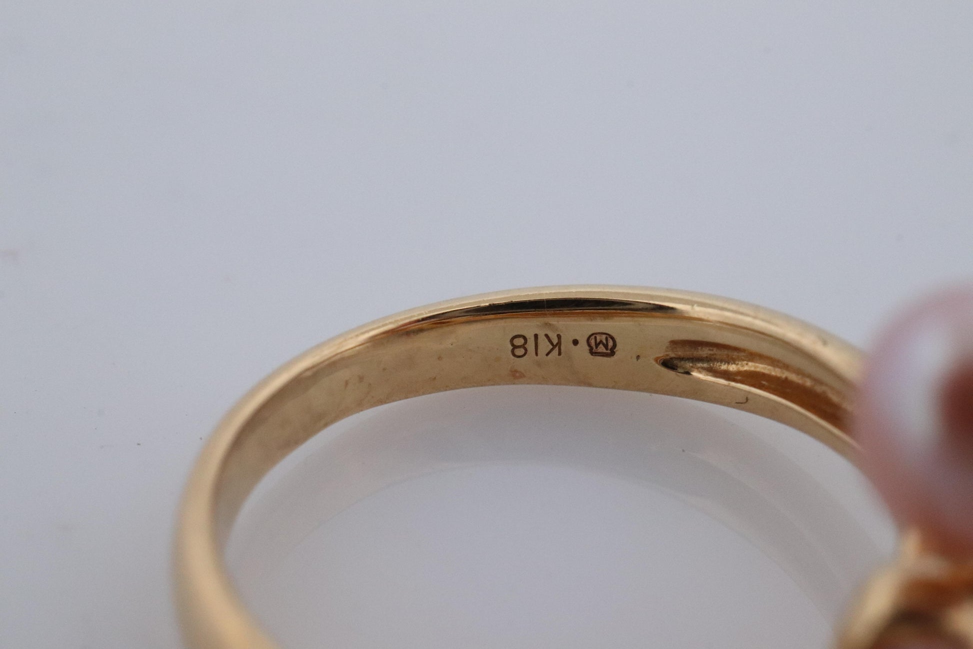 Mikimoto Ring. Vintage 18k Gold Mikimoto Pearl Cluster. Vines Grapes