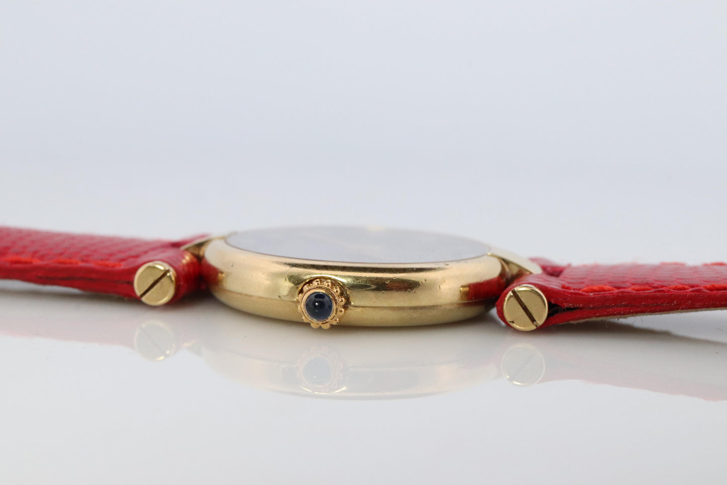 Cartier Vendome DIAMOND Watch. Must de Cartier Round ARGENT 925 Vermeil Quartz
