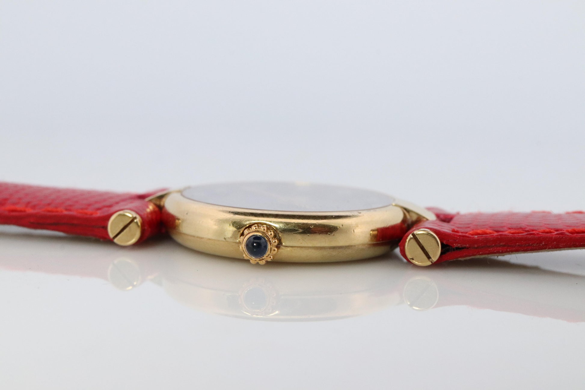 Cartier Vendome DIAMOND Watch. Must de Cartier Round ARGENT 925 Vermeil Quartz