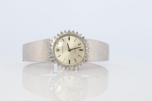 Genuine Rolex Watch. Diamond Bezel Ladies ROLEX 2649 Precision.