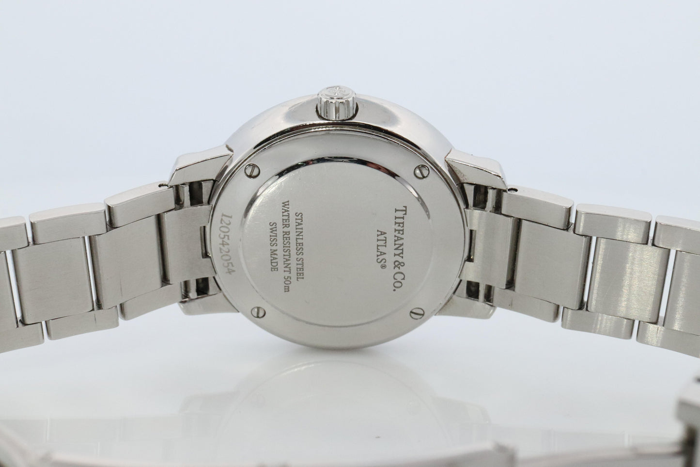 Tiffany and Co Watch. Tiffany Atlas Diamond Bezel 31mm PINK Dial Ladies Watch.