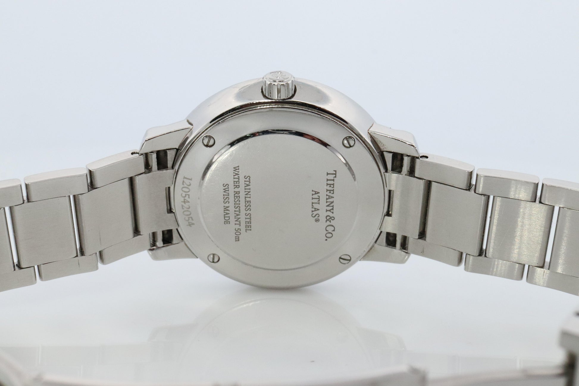 Tiffany and Co Watch. Tiffany Atlas Diamond Bezel 31mm PINK Dial Ladies Watch.